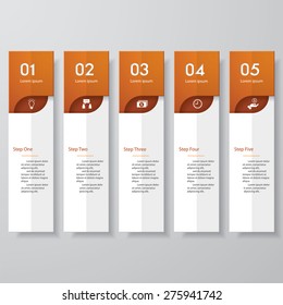 Design clean number banners template/graphic or website layout. Vector