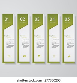 Design clean number banners template/graphic or website layout. Vector.