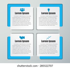 Design clean number banners template.graphic or website layout. Vector