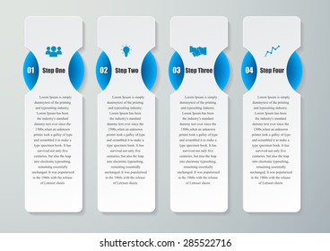 Design clean number banners template.graphic or website layout. Vector.