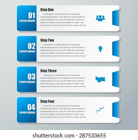 Design clean number banners template.graphic or website layout. Vector