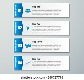 Design clean number banners template.graphic or website layout. Vector.