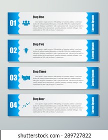 Design clean number banners template.graphic or website layout. Vector.