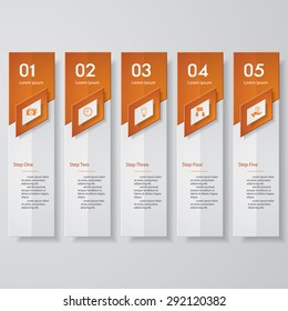 Design clean number banners template/graphic or website layout. Vector.