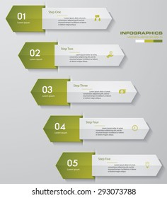 Design clean number banners template/graphic or website layout. Vector.