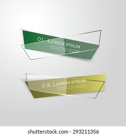 Design clean number banners template/graphic or website layout. 