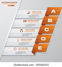 Design clean number banners template/graphic or website layout. Vector.