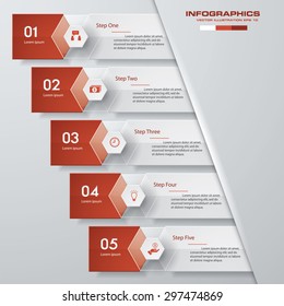 Design clean number banners template/graphic or website layout. Vector.