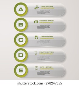 Design clean number banners template/graphic or website layout. Vector.