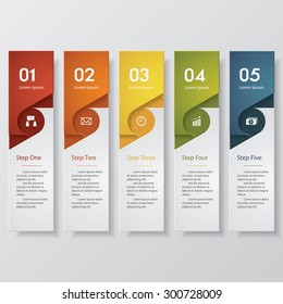 Design clean number banners template/graphic or website layout. Vector.