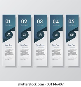 Design clean number banners template/graphic or website layout. Vector.