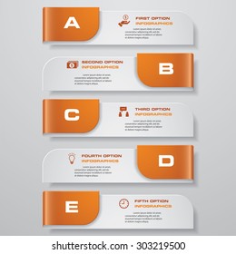 Design clean number banners template/graphic or website layout. Vector.
