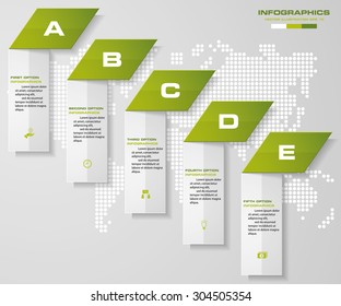 Design clean number banners template/graphic or website layout. Vector.
