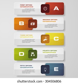 Design clean number banners template/graphic or website layout. Vector.