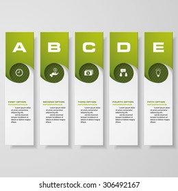 Design clean number banners template/graphic or website layout. Vector.
