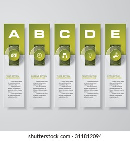 Design clean number banners template/graphic or website layout. Vector.