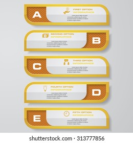 Design clean number banners template/graphic or website layout. Vector.