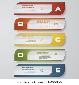 Design clean number banners template/graphic or website layout. Vector.