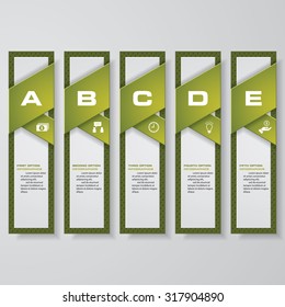 Design clean number banners template/graphic or website layout. Vector.