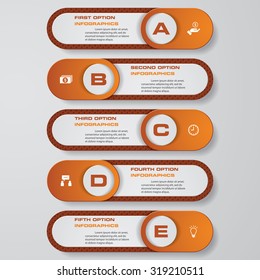 Design clean number banners template/graphic or website layout. Vector.