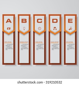 Design clean number banners template/graphic or website layout. Vector.