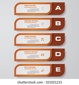 Design clean number banners template/graphic or website layout. Vector.