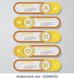 Design clean number banners template/graphic or website layout. Vector.