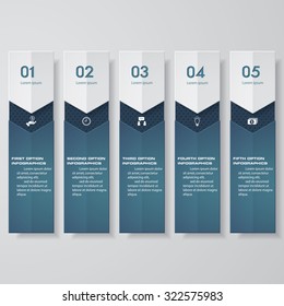 Design clean number banners template/graphic or website layout. Vector.