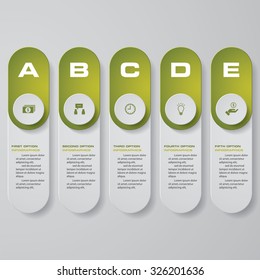 Design clean number banners template/graphic or website layout. Vector.