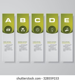 Design clean number banners template/graphic or website layout. Vector.