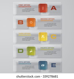 Design clean number banners template/graphic or website layout. Vector.