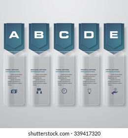 Design clean number banners template/graphic or website layout. Vector.