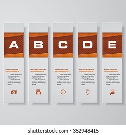 Design clean number banners template/graphic or website layout. Vector.