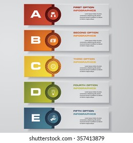 Design clean number banners template/graphic or website layout. Vector.