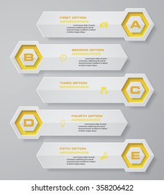 Design clean number banners template/graphic or website layout. Vector.