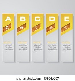 Design clean number banners template/graphic or website layout. Vector.