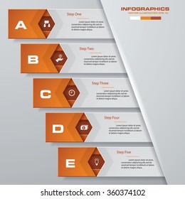 Design clean number banners template/graphic or website layout. Vector.