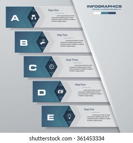 Design clean number banners template/graphic or website layout. Vector.