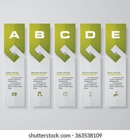 Design clean number banners template/graphic or website layout. Vector.