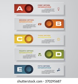 Design clean number banners template/graphic or website layout. Vector.
