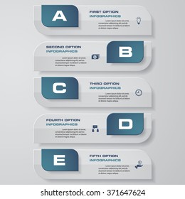 Design clean number banners template/graphic or website layout. Vector.