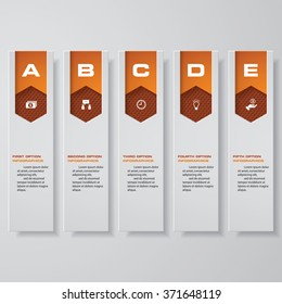 Design clean number banners template/graphic or website layout. Vector.