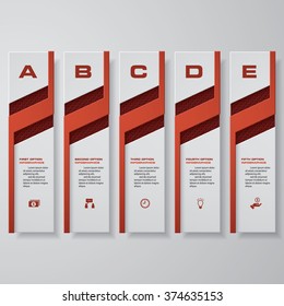 Design clean number banners template/graphic or website layout. Vector.
