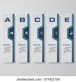 Design clean number banners template/graphic or website layout. Vector.