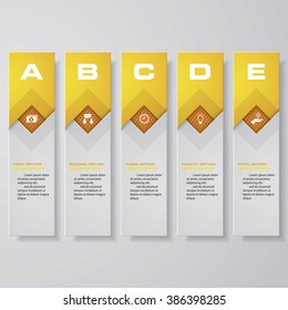 Design clean number banners template/graphic or website layout. Vector.