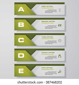 Design clean number banners template/graphic or website layout. Vector.