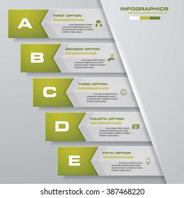 Design clean number banners template/graphic or website layout. Vector.