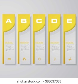 Design clean number banners template/graphic or website layout. Vector.