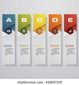 Design clean number banners template/graphic or website layout. Vector.
