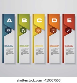 Design clean number banners template/graphic or website layout. Vector.